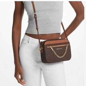 🆕 Micheal kors Jet Set Large Logo Crossbody Bag FAST SHIPPED 😮‍💨⚡🚚